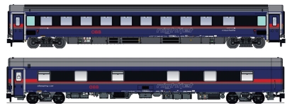 L.S. Models LS97038-1N - N - 2-tlg. Set Nachtzugwagen DANI Nightjet, ÖBB, Ep. VI - Set 1